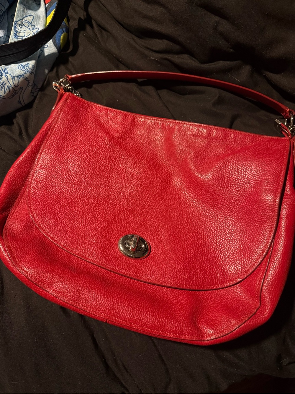 Red Leather Coach Purse